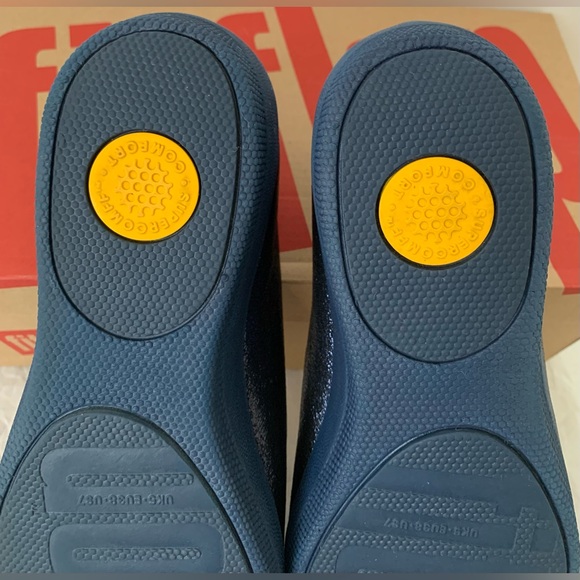 Fitflop Superballerina Glitzy ballet flats in navy, US 7M, NIB. - Picture 6 of 6